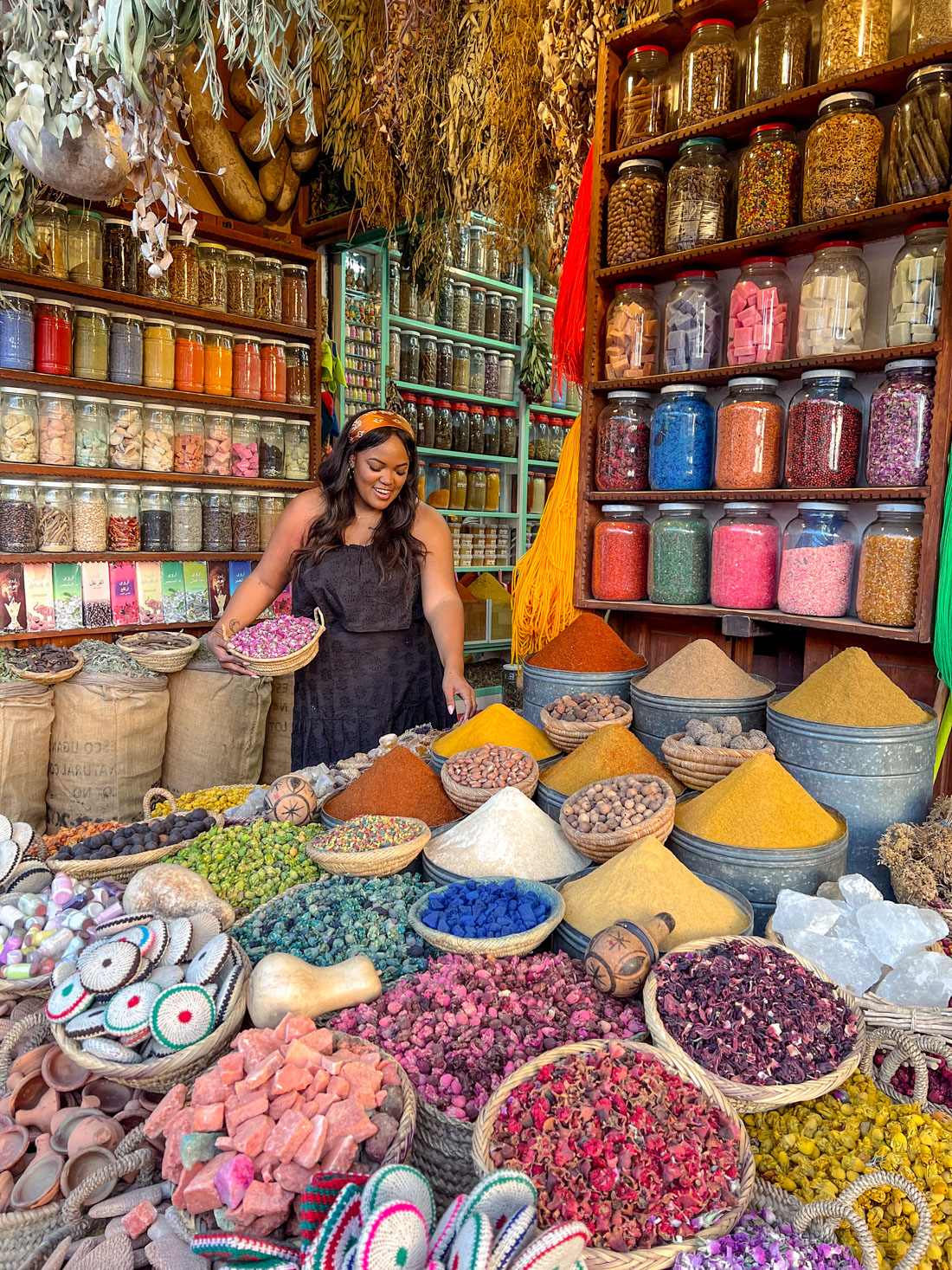 10 days in morocco itinerary - spice shop in marrakech