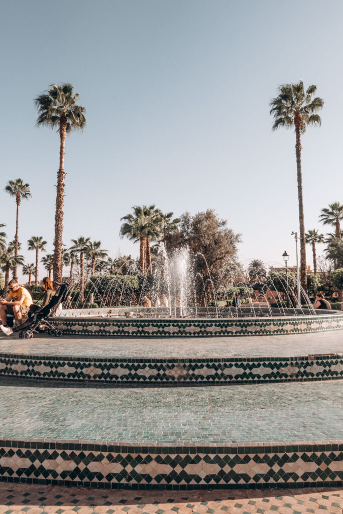 fountain near koutoubia