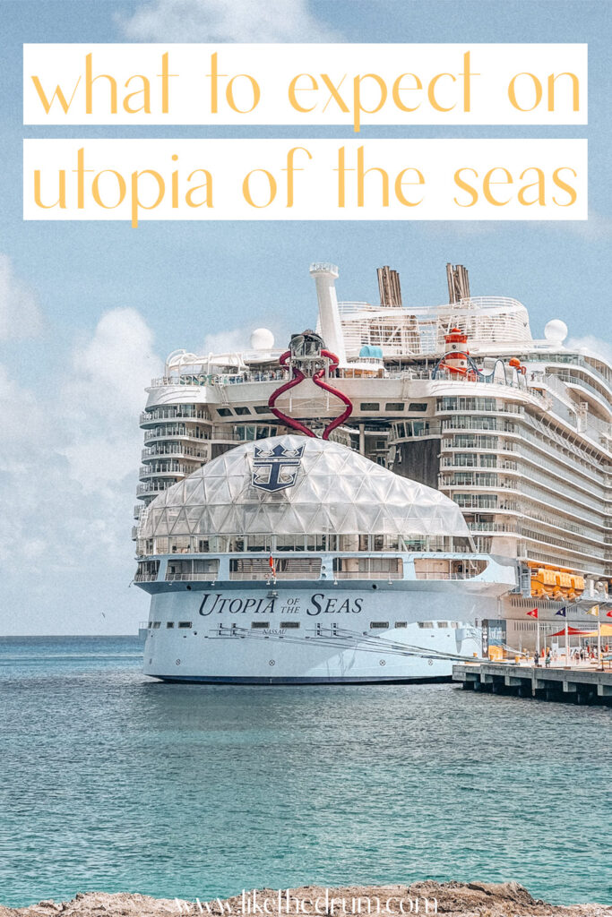 pinterest pin for utopia of the seas ship review