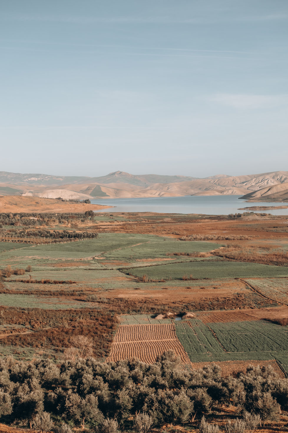 reservoir near fes, morocco