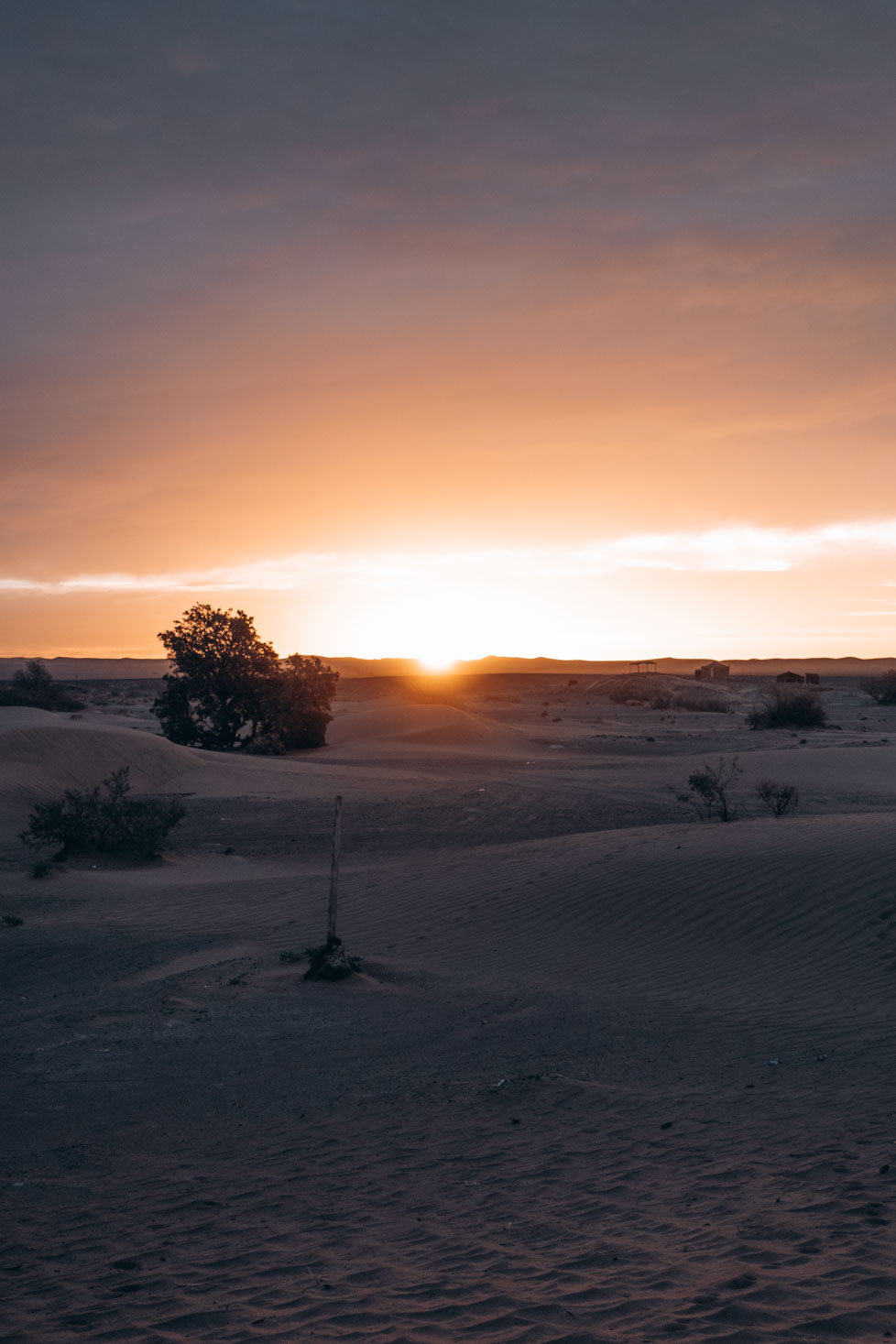 sunrise in the sahara desert - Marrakech to Fes Desert Tour