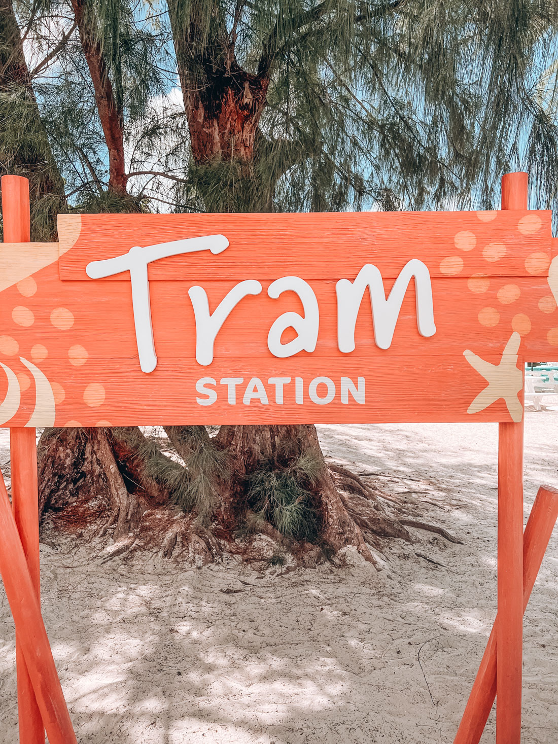 tram station sign on cococa - Perfect Day Getaway Cruise