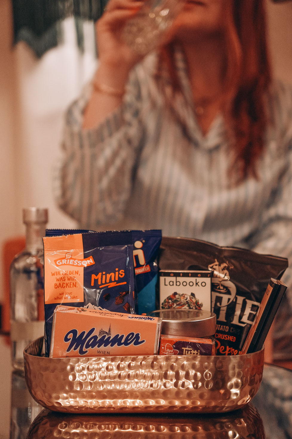 minibar snacks at hotel motto