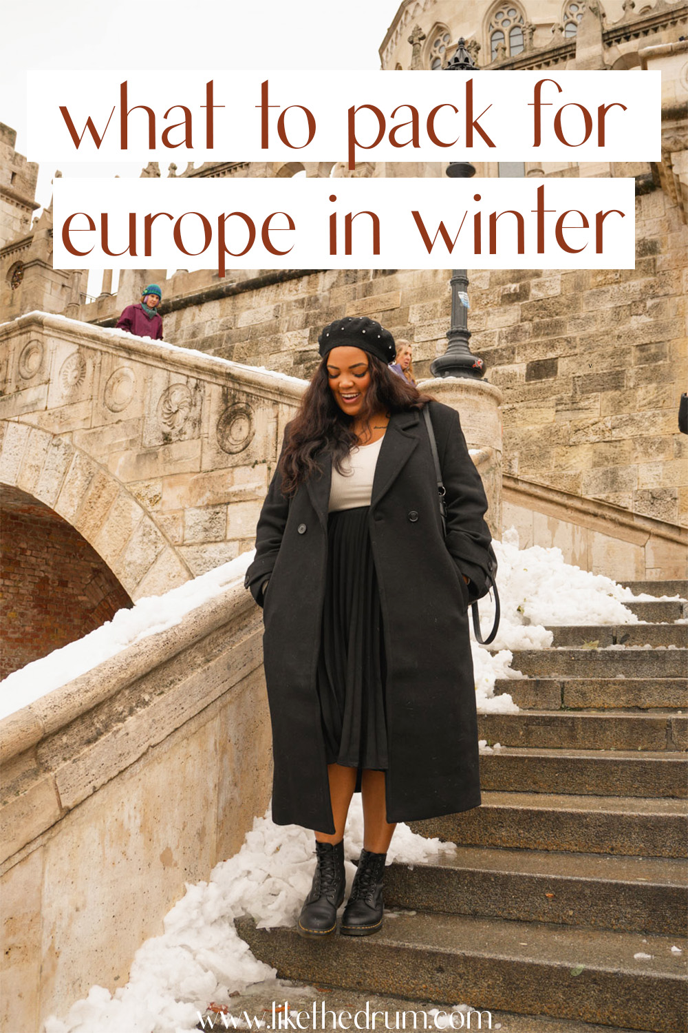 what to pack for europe in winter - pinterest pin